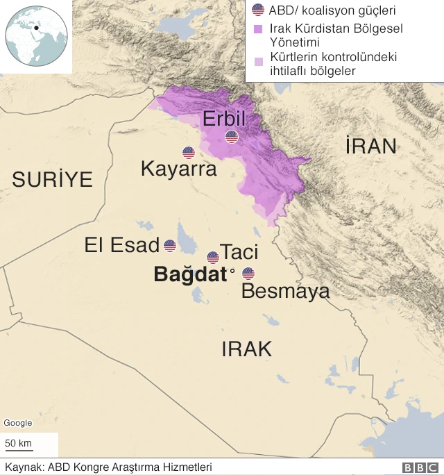 Irak'taki ABD üsleri