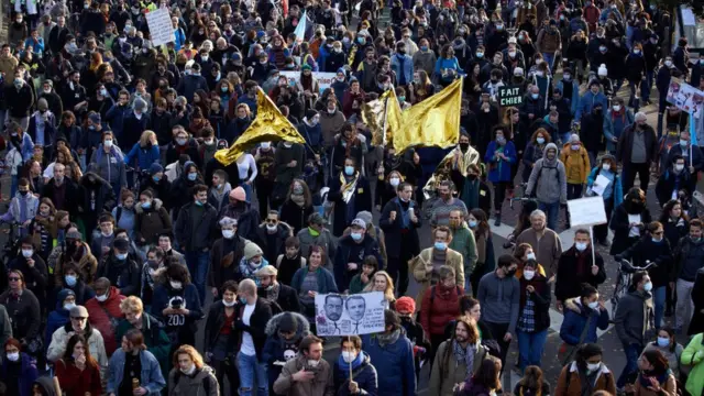 Марш проти бідності у французькій Тулузі в грудні 2020 року