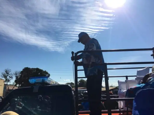 Le président du Malawi en campagne.