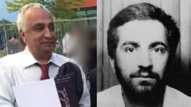 راست، عکس منتشر شده از محمدرضا کلاهی در دهه شصت و چپ، عکس علی معتمد در هلند