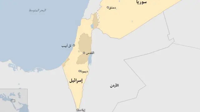 خارطة لمفاعل ديمونا