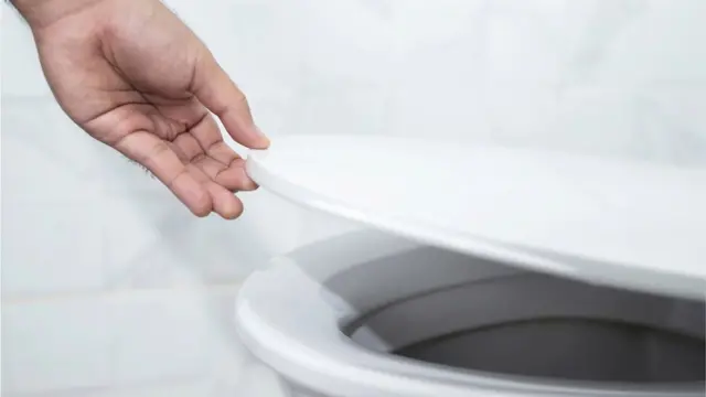 Закрытая крышка унитаза