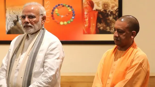 મોદી તથા યોગી આદિત્યનાથ