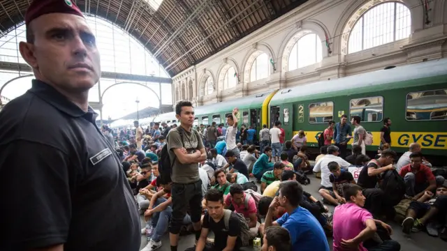 Вокзал Келети, Будапешт, беженцы, сентябрь 2015