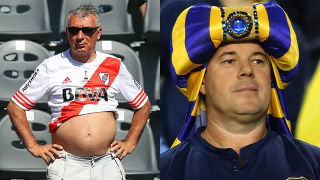 Hinchas de River y Boca