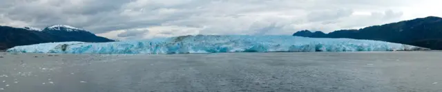 Foto panorámica del glaciar Pio XI de Chile.