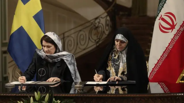 شهیندخت مولاوری وزیر تجارت سوئد