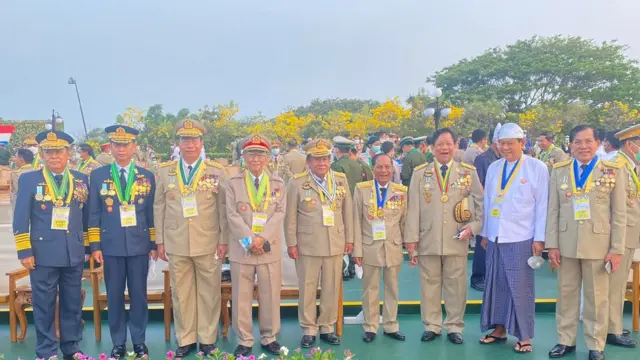 ၇၇ နှစ်မြောက် တပ်မတော်နေ့မှာ တက်ရောက်လာတဲ့ စစ်ဗိုလ်ချုပ်များ