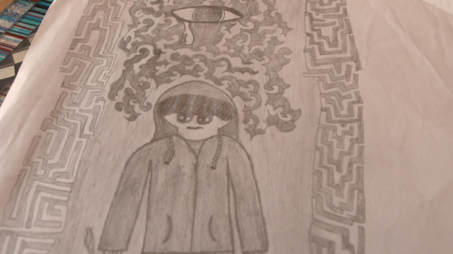 Desenhowild lava slotDavid mostrando um olho gigante acimawild lava slotuma pessoa