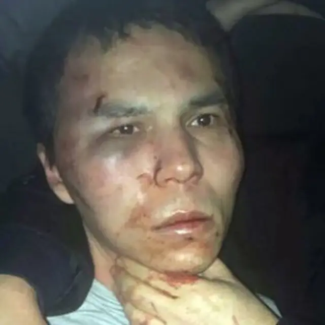 This handout picture released by the Turkish police and taken from Dogan News Agency on January 16, 2017 shows the main suspect in the Reina nightclub rampage captured by Turkish police