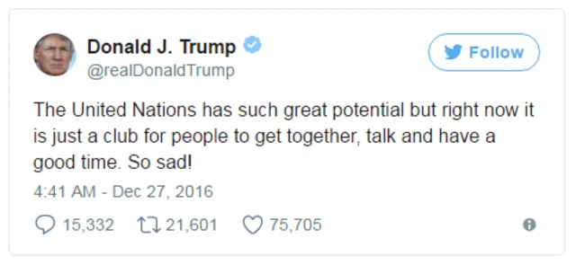 องค์การสหประชาชาติมีศักยภาพที่ยิ่งใหญ่ แต่ขณะนี้เป็นแค่สถานที่พบปะ พูดคุย และผ่อนคลาย น่าเสียดาย!