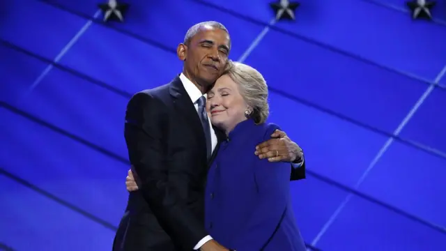 Обама и Хиллари Клинтон