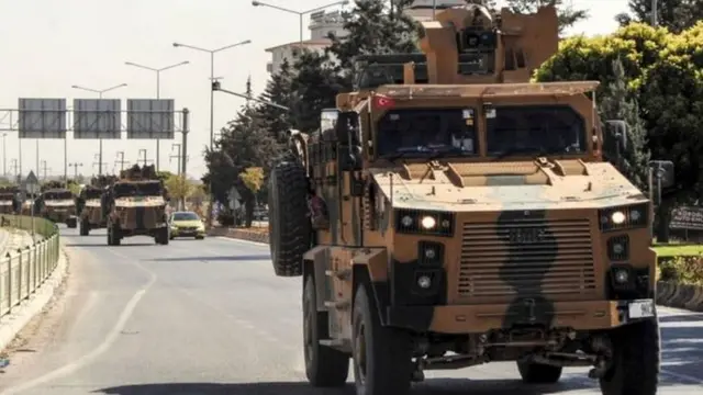 উত্তর পূর্ব সিরিয়ায় তুরস্কের সেনাবাহিনীর অগ্রাভিযান