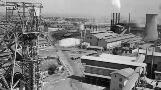 Mine de cuivre de Mufulira en Zambie 1964