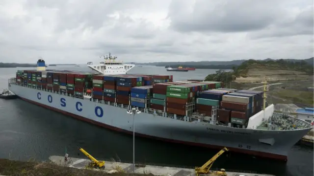 China es el segundo mayor usuario del Canal de Panamá.