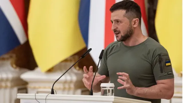 यूक्रेनी प्रधानमंत्री वोल्दोमीर ज़ेलेंस्की