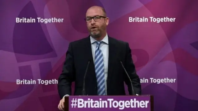 ইউকিপ দলের নেতা পল নাটাল, অভিবাসন এই দলের প্রচারণায় গুরুত্বপূর্ণ ইস্যু