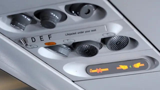 Потолочная панель в авиалайнере