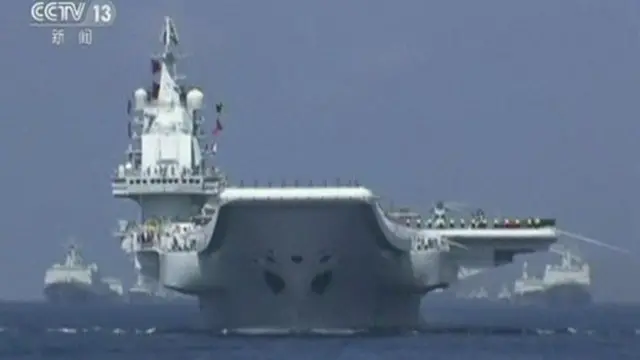 نیروی دریایی چین از دو سال پیش به یک ناو هواپیمابر مجهز شده است