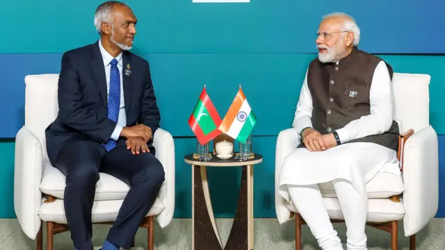 पीएम मोदी और मालदीव के राष्ट्रपति मोइज़्जू (फ़ाइल फ़ोटो)