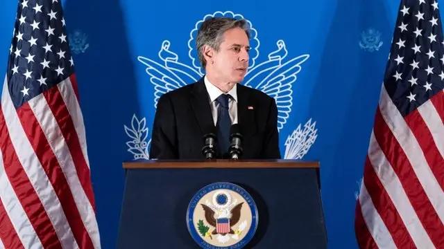 آقای بلینکن در سفری سه روزه به خاورمیانه سفر کرده است