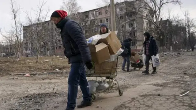 मारिओपोल सहरबाट विस्थापित