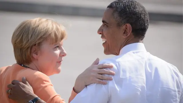 Obama na Merkel