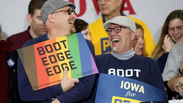 Кампания в Уэст-де-Мойн в Айове в поддержку Пита