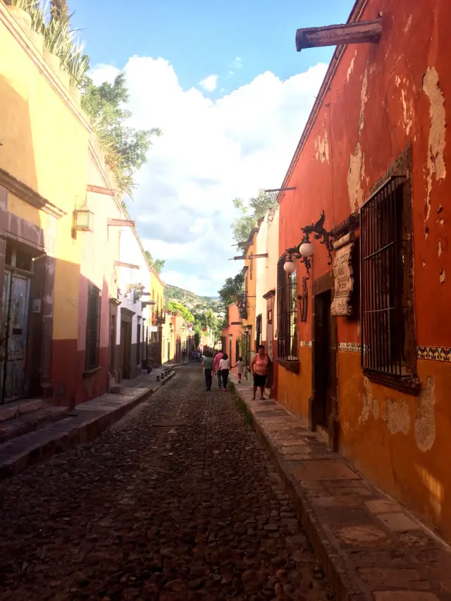 Calles de la población mexicana de San Miguel de Allende, en el estado de Guanajuato.