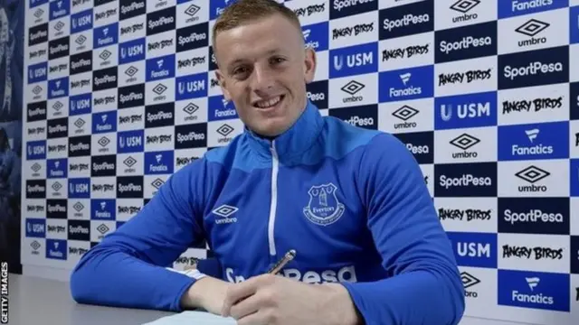 Kipa wa Everton,Muingereza Jordan Pickford