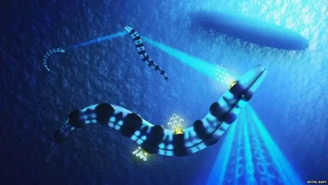 โดรนปลาไหลสามารถปล่อยอาวุธและตัวเซ็นเซอร์เพื่อสื่อสารใต้น้ำได้