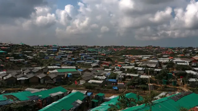 A landscape view in the Kutupalong camp in Cox's Bazar, Bangladesh, October 16, 2018.