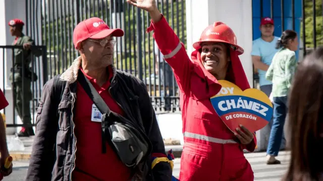 Simpatizantes de Chavez