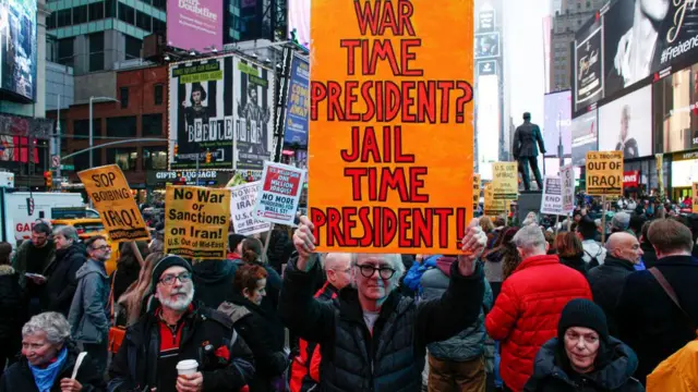 abd'de trump vesavaş karşıtı protesto