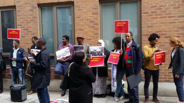 ሰልፈኛታት ኣብ ለንደን 14 መስከረም 2018