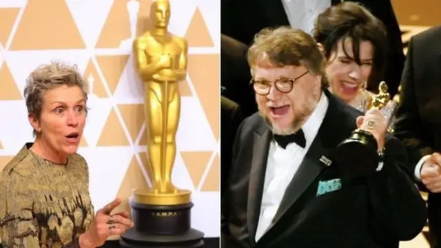Ən yaxşı aktrisa seçilən Frances McDormand və ən yaxşı rejissor elan edilən Guillermo del Toro