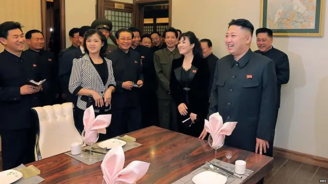 Kim Jong with His Wife