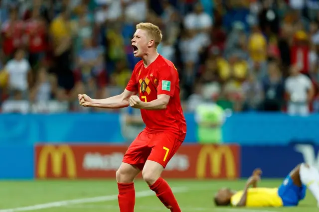 De Bruynne volvió a ser fundamental en el esquema que planteó el técnico español Roberto Martínez.