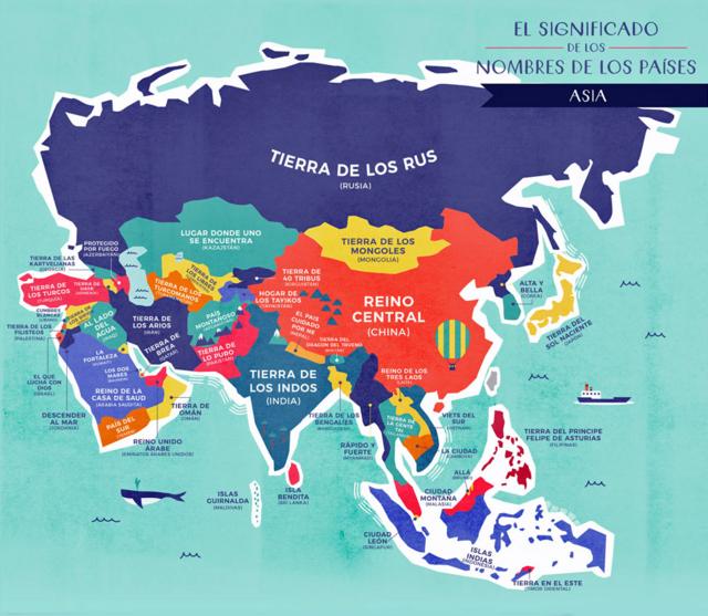 países del mapa de la tierra