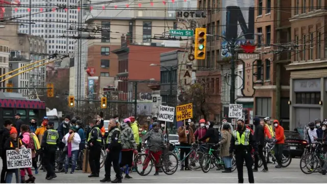 канада, протест