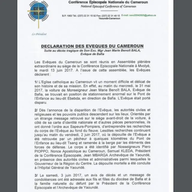 Les évêques ont également invité les hommes de médias et les utilisateurs de réseaux sociaux à renoncer à la diffamation au mensonge et à la calomnie.