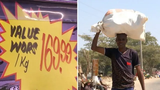 شاب يحمل كيسا من المتاع