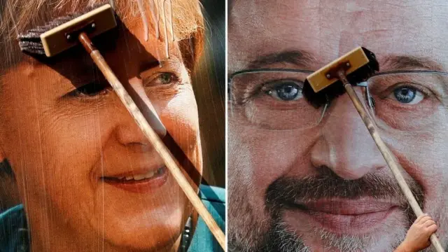 Angela Merkel e Martin Schulz