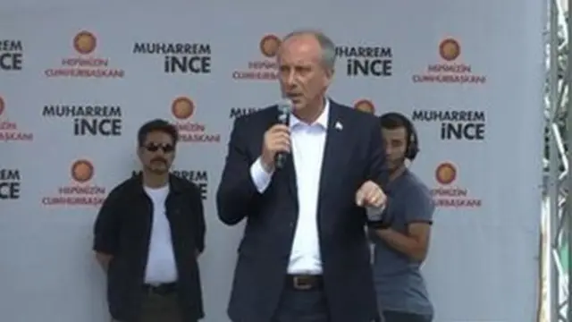 Cumhuriyet Halk Partisi'nin cumhurbaşkanı adayı Muharrem İnce