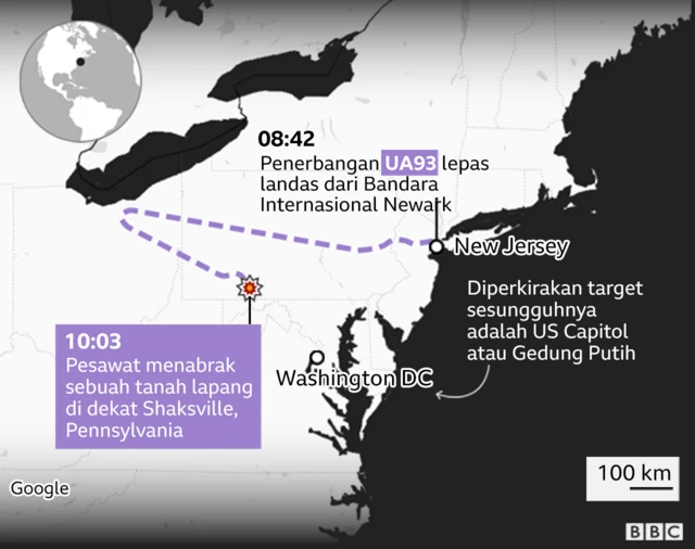 pesawat di shanksville