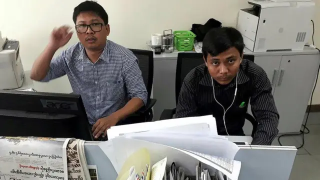 ရိုက်တာသတင်းထောက် ကိုဝလုံးနဲ့ ကိုကျော်စိုးဦး