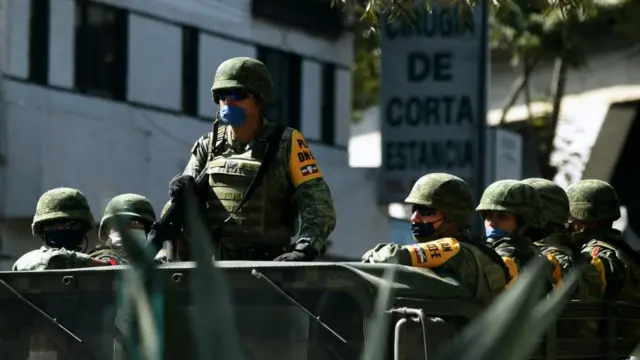 Exército e polícia vêm patrulhando arredoresaposta online betanohospitais no México