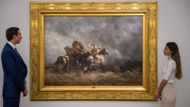 لوحة الرسام الاستشراقي الفرنسي يوجين فروماتان