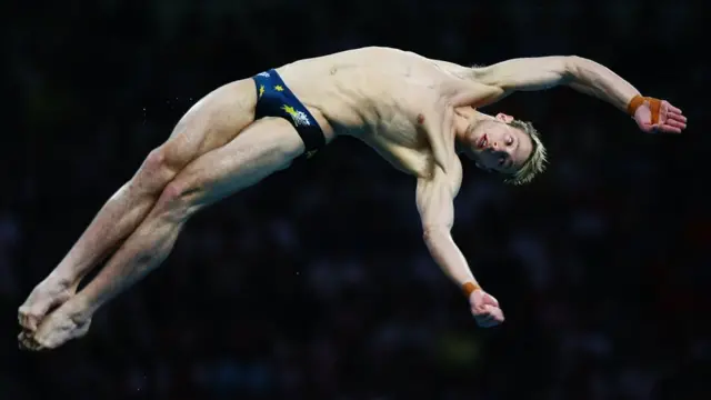 Clavadista en Pekín 2008.