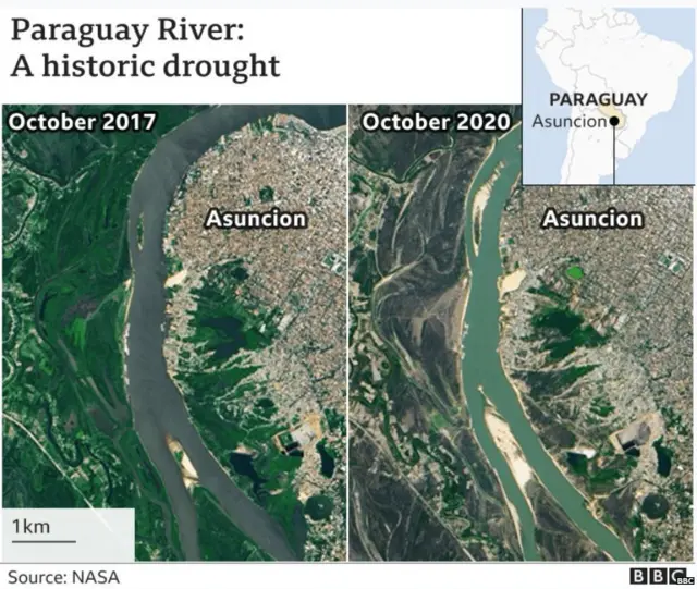 ਨਾਸਾ ਵੱਲੋਂ ਜਾਰੀ ਪਰਾਗਵੇ ਦਰਿਆ ਸੈਟੇਲਾਈਟ ਇਮੇਜ